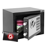 LEBENLANG 5L Cassaforte a muro - Incl. custodia per documenti ignifughi & chiave di emergenza I Armadio cassaforte per mobili con serratura a combinazione I Cassaforte da armadio piccola Mini safe