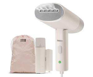 LEBENLANG Ferro da stiro da viaggio - Compatta pieghevole & In on set da viaggio I Ferro da stiro verticale & Portatile Stiratore verticale Stirella a vapore (Bianco - 900W & 120ml)