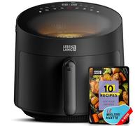 LEBENLANG Friggitrice ad aria calda 5 litri & 1500W - Incl. Ricettario & 8 programmi I Air fryer calda senza olio & senza grassi I Airfryer Forno friggitrici ad aria compatta Frigitrice Figgitrice
