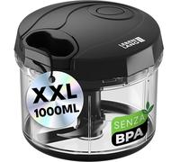 LEBENLANG Tritatutto Manuale A Corda - Trita Verdure A Mano 1 Litro & Senza BPA | Frullo Il Tuo Tritatutto Chopper Prezzemolo Taglia Cipolla Tritaverdure Frullatore Piccolo Da Cucina Professionale