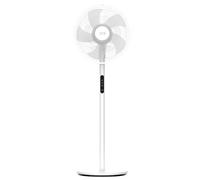 LEBENLANG Ventilatore a piantana - 60W & 5 modalità I 45 cm Oscillante con telecomando & display LED I Ventilatore silenzioso Ventilatori da terra potente Electric fan da pavimento Standing fans notte