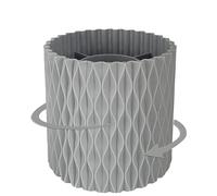 Lebenrich Portapenne rotante per scrivania, 5 scomparti, organizer unico grigio per penne e accessori da scrivania per donne e ragazze, portapenne per ufficio e casa