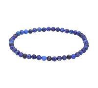 Lebensquelle Plus Bracciale in pietra preziosa sfaccettata 4 mm | Lunghezza 19 cm | Inclusa carta della pietra | Pietre preziose autentiche (Lapislazzuli)