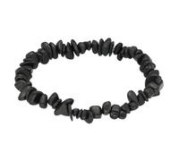 Lebensquelle Plus Bracciale popolare a schegge | Bracciale elastico artigianale a schegge | Vera pietra naturale (Shungite)