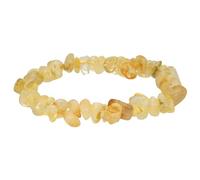 Lebensquelle Plus Bracciale popolare a schegge | Bracciale elastico artigianale a schegge | Vera pietra naturale (Citrino)