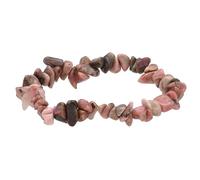Lebensquelle Plus Bracciale popolare a schegge | Bracciale elastico artigianale a schegge | Vera pietra naturale (Rodonite)