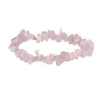 Lebensquelle Plus Bracciale popolare a schegge | Bracciale elastico artigianale a schegge | Vera pietra naturale (Kunzite)