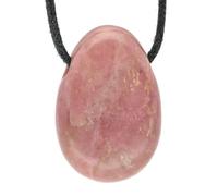 Lebensquelle Plus Ciondolo a goccia con nastro di cotone + biglietto di gemme, set con ciondolo a forma di goccia in pietra preziosa, 3 cm, Pietra semipreziosa, Diversamente
