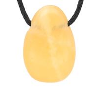 Lebensquelle Plus Ciondolo a goccia con nastro di cotone + biglietto di gemme, set con ciondolo a forma di goccia in pietra preziosa, 3 cm, Pietra semipreziosa, Diversamente