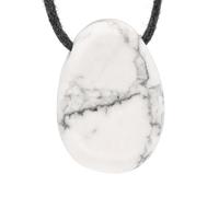 Lebensquelle Plus Ciondolo a goccia con nastro di cotone + biglietto di gemme, set con ciondolo a forma di goccia in pietra preziosa, 3 cm, Pietra semipreziosa, Diversamente