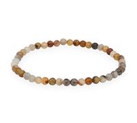 Lebensquelle Plus Mini bracciale con perline | 4-5 mm | Bracciale in pietra preziosa di alta qualità (Agata Crazy Lace)