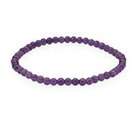 Lebensquelle Plus Mini bracciale con perline | 4-5 mm | Bracciale in pietra preziosa di alta qualità (Ametista)