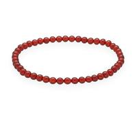 Lebensquelle Plus Mini bracciale con perline | 4-5 mm | Bracciale in pietra preziosa di alta qualità (Corniola)