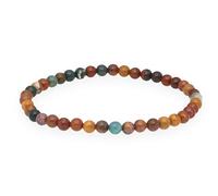 Lebensquelle Plus Mini bracciale con perline | 4-5 mm | Bracciale in pietra preziosa di alta qualità (Diaspro oceano)