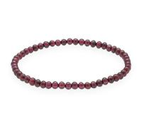 Lebensquelle Plus Mini bracciale con perline | 4-5 mm | Bracciale in pietra preziosa di alta qualità (Granato)