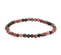 Lebensquelle Plus Mini bracciale con perline | 4-5 mm | Bracciale in pietra preziosa di alta qualità (Rodonite)