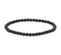 Lebensquelle Plus Mini bracciale con perline | 4-5 mm | Bracciale in pietra preziosa di alta qualità (Shungite)