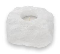 Lebensquelle Plus Portacandele in cristallo di rocca | gemma naturale | luce tealight con pietre preziose