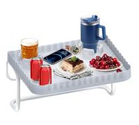 Lebenwell Pool Bar Swim Up Bar Side Bar Designed for Above-Ground Round Pools.Portable Poolside Bar Patio Poolside Table.Gray