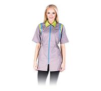 Leber&Hollman LH-Coviser_L Service - Grembiule protettivo da donna, taglia L, colore: Grigio-Celeste