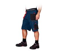 Leber&Hollman LH-FMN-TS_GBCXL - Pantaloncini di protezione, taglia XL, colore: Blu scuro/Nero/Rosso