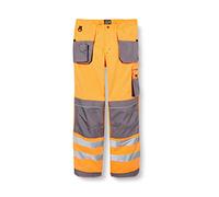 Leber&Hollman LH-FMNX-T_PSB52 - Pantaloni protettivi, Taglia 52, Colore: Arancione/Grigio/Nero
