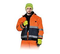 Leber&Hollman LH-VIBER_PL Visgre - Giacca invernale, taglia L, colore: Arancione/Blu scuro