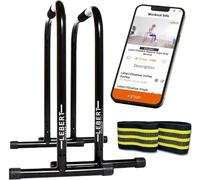 Lebert Equalizzatore fitness con fascia di resistenza, attrezzatura Calisthenics ✓ Dip Station ✓ Push Up Stand Bar ✓ Pull Up Dip Bar ✓ Attrezzatura per il corpo ✓ per uso intensivo