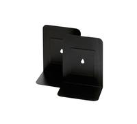 LEBEZ - 088-N - Coppia reggilibri - 13,5 x 17,5 cm - metallo - nero - Lebez - 26399 - Conf. da 1 Pz. - 088-N