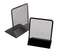 LEBEZ - 089-N - Coppia reggilibri - 13,5 x 17,5 cm - rete metallica - nero - Lebez - 57994 - Conf. da 1 Pz. - 089-N