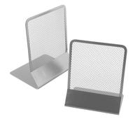 LEBEZ - 089-S - Coppia reggilibri - 13,5 x 17,5 cm - rete metallica - argento - Lebez - 57995 - Conf. da 1 Pz. - 089-S