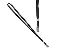 Cordoncino per portabadge - nero - 49x1 cm - Lebez - conf. 100 pezzi