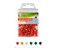 LEBEZ - 266-B - Spilli cartografici a sfera - bianco - Lebez - conf. 100 pezzi - 26006 - Conf. da 1 Pz. - 266-B
