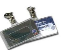 Portabadge Portanome 9x5.6 cm Semirigido con Clip LEBEZ 31-070 (50 Pz)