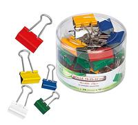 Molle Double Clips - metallo - misure e colori assortiti - Lebez - barattolo da 60 molle