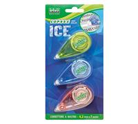 LEBEZ - 9093 - Correttore a nastro Mini roller - 4,2mm x 7mt - versione Ice - Lebez - conf. 3 pezzi - 61365 - Conf. da 1 Pz. - 9093