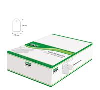 LEBEZ - A388 - Etichette con filo A388 - 15 x 24 mm - bianco - Lebez - conf. 1000 pezzi - 26670 - Conf. da 1 Pz.