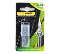 LEBEZ - B-56 - Lame di ricambio - per cutter Hobby Knife - Lebez - conf. 5 pezzi - 53786 - Conf. da 1 Pz. - B-56