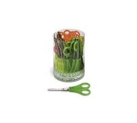 Forbici Snippy centimetrate - punta tonda - impugnatura plastica - lama in acciaio inox - 13,5 cm - colori assortiti - L