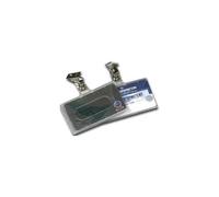 LEBEZ - confezione da 50 pezzi - portanome 9x5,6cm semirigido c / clip 31-070 lebez