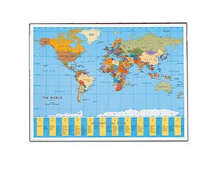 Lebez - Laufer 164006 Sottomano Planisfero, 40 X 53 Cm