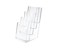 PORTADEPLIANT IN PLASTICA TRASPARENTE 11X25X14cm ART.5022