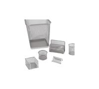 LEBEZ - Set Ufficio 6 Pezzi Silver