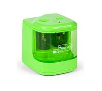 Lebez temperamatite elettrico Verde con 3 fori e contenitore rimovibile