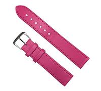 LEBINA Cinturino Orologio in pelle 10mm/12mm/14mm/16mm/18mm/20mm/22mm/24mm Cinturino Orologio da uomo Regolabile da Donna, Rosa Rossa, 16mm