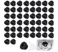 LEBOKJ 50 Piedini in Gomma per Supporti per Pentole, Gommini per Fornelli da Camper, compatibili con aste da 5 mm di Dometic, Smev e Thetford