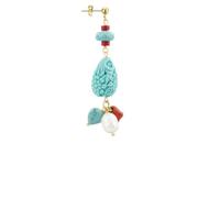 Lebole Gioielli Orecchini da Donna Mix&Match Goccia Turchese Rubino