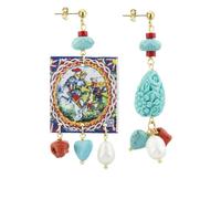 Lebole Gioielli Orecchini da Donna Mix&Match The Tag Cavaliere Rubino