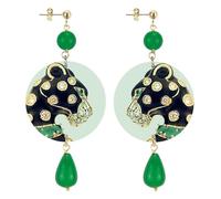Lebole Gioielli Orecchini da Donna The Circle Gioiello Classico Verde