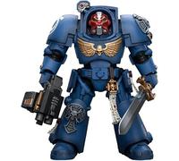 LEBOO JoyToy Warhammer 40k Ultramarines Terminator Squad Sergente con Spada del Potere e Teleport Homer 1/18 Scala 14,3 cm Figura da Collezione in Azione